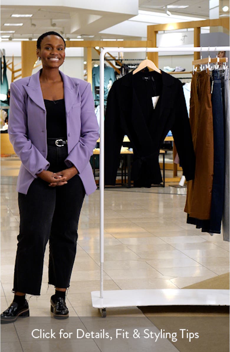 Belted Knit Blazer, sales video thumbnail