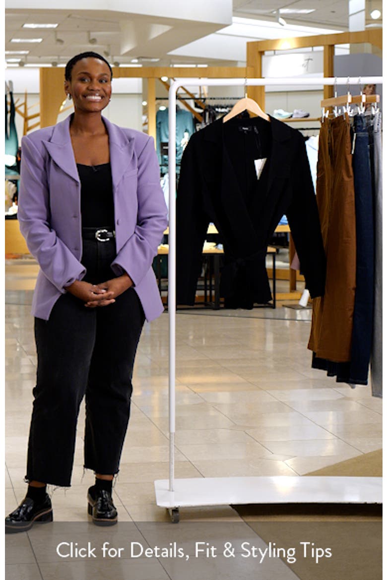 Belted Knit Blazer video