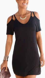 LASCANA Women's Cold Shoulder Dress