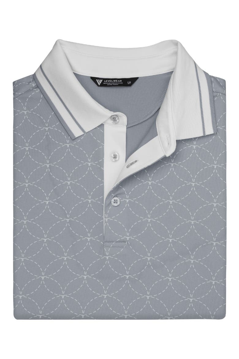 Cascase Polo, Alternate, color, PEBBLE/ WHITE