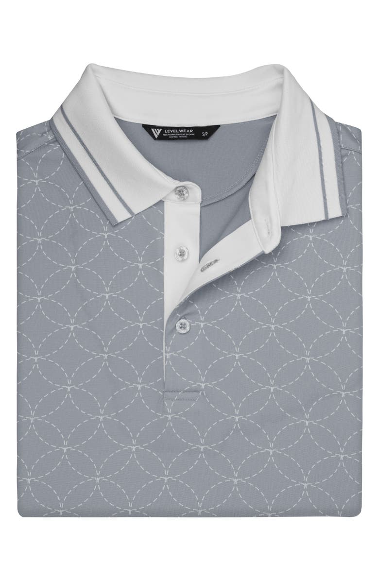 LEVELWEAR Cascase Polo, Alternate, color, Pebble/ White