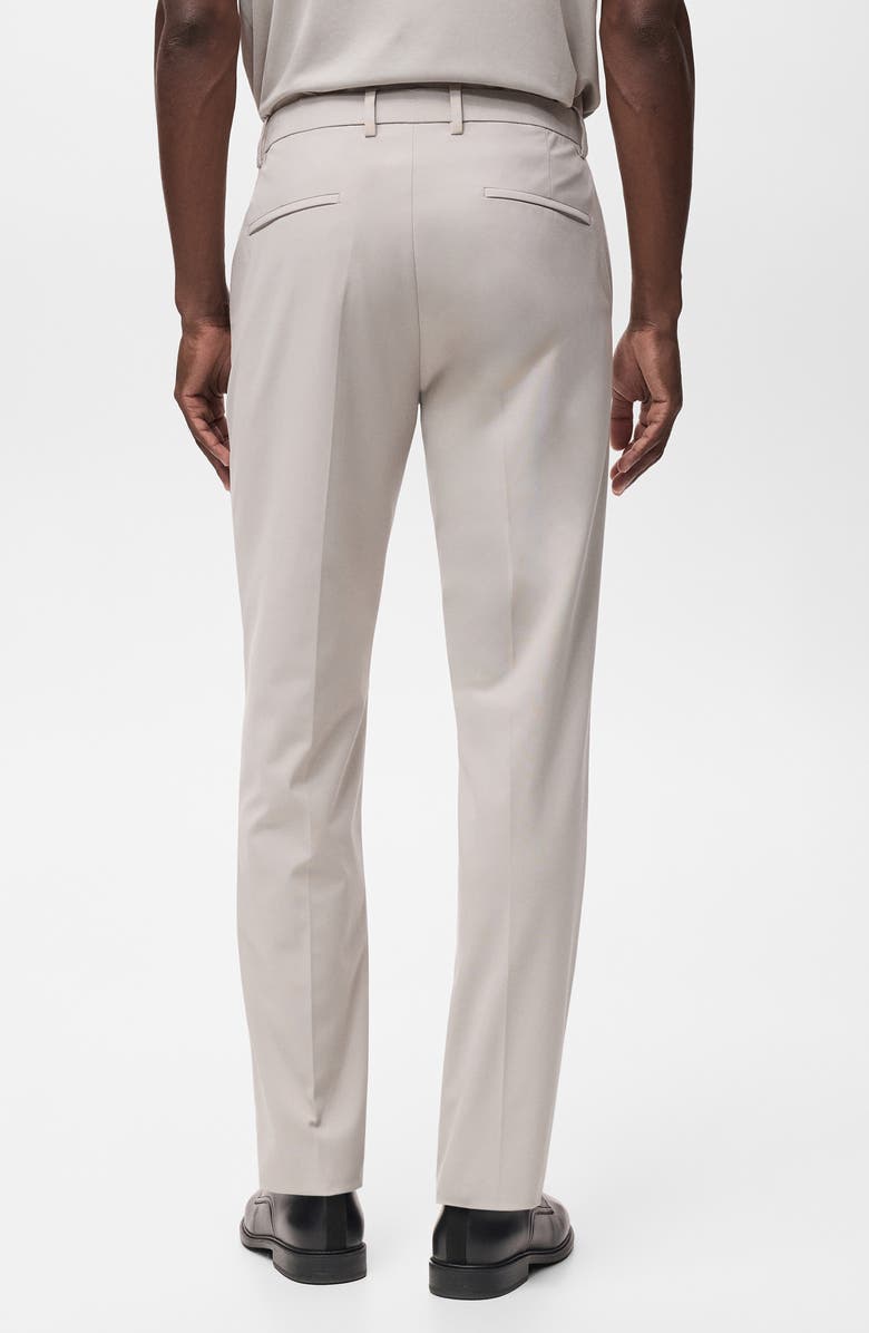 MANGO Zurich Thermolite<sup>®</sup> Slim Fit Suit Pants, Alternate, color, Beige