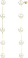 Untamed Petals Harper Pearl Drop Earrings