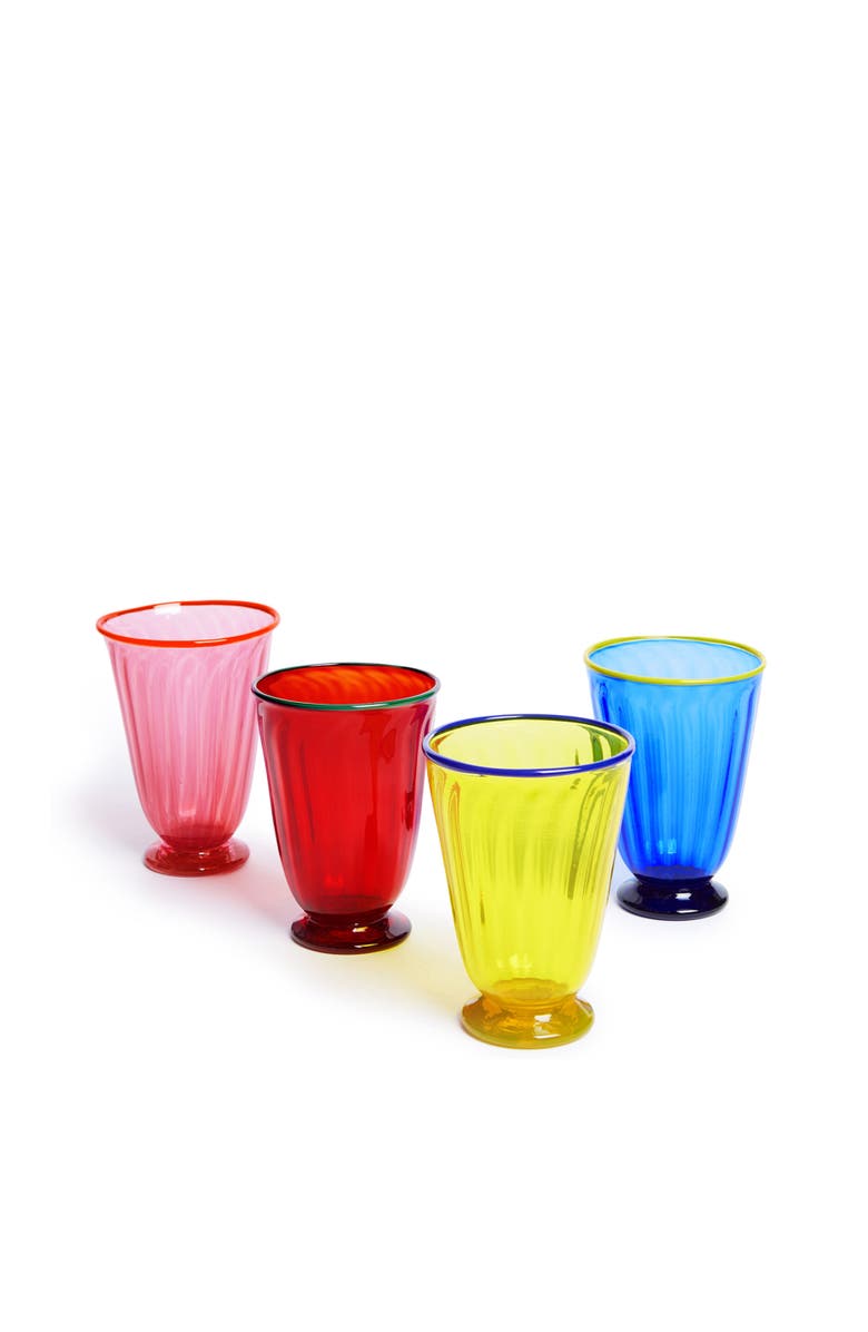 La DoubleJ Rainbow Glasses Set Of 4, Main, color,