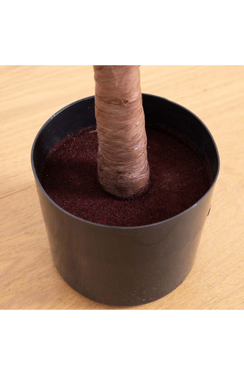 NEARLY NATURAL 5FT Prelit Autumn Eucalyptus Tree, Alternate, color, Orange