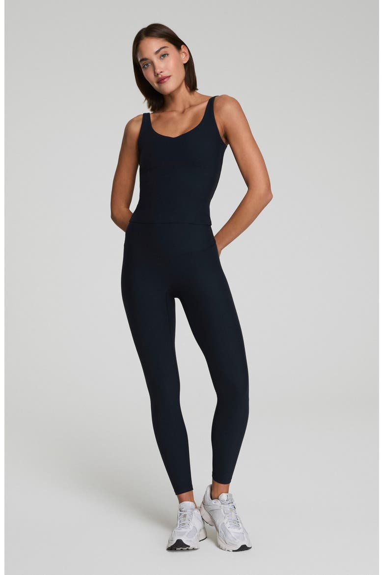 BoostUp V-Neck Tank, Alternate, color, VERY BLACK