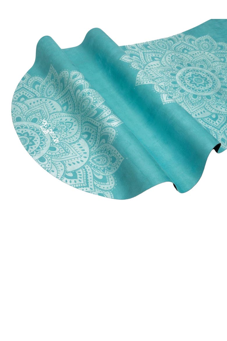 Curve Yoga Mat, Alternate, color, Mandala Turquoise