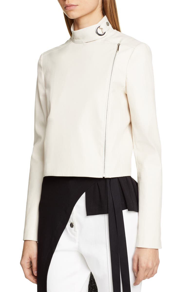 Rosetta Getty Leather Biker Jacket, Alternate, color, 