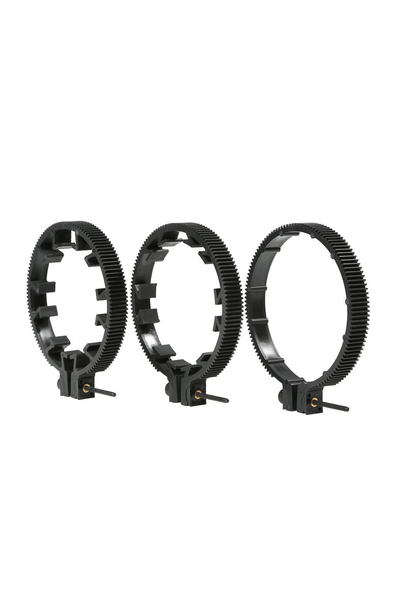 MOVO FR3 Adjustable 3-Piece Follow Focus Ring Gear Set - Includes 65mm, 75mm and 85mm Lens Rings, Main, color, Black