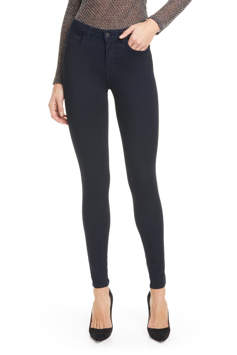 Marguerite High Waist Skinny Jeans, Main, color, METRO