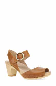 Dansko Tamra Ankle Strap Peep Toe Sandal