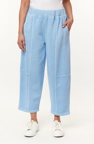 C & C California Raleigh Crop Barrel Leg Fleece Pants