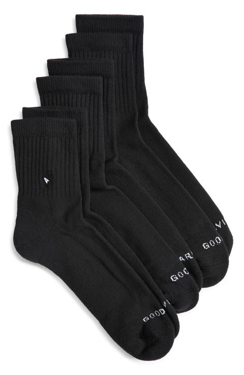 3-Pack Quarter Crew Socks