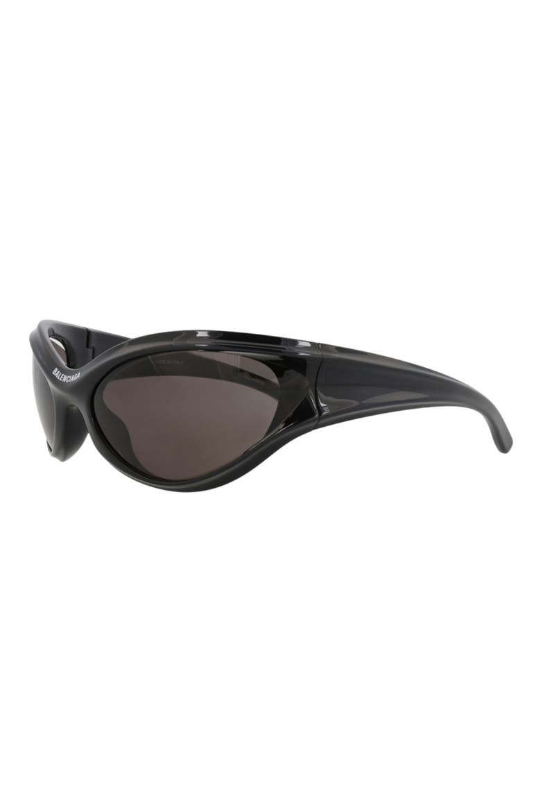 77mm Shield Sunglasses, Alternate, color, BLACK BLACK GREY