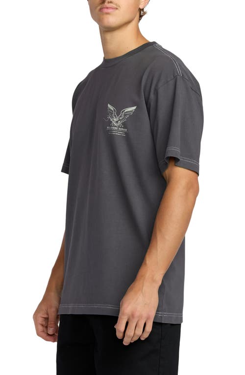 Billabong Bird Of Prey Oversize Cotton Graphic T-shirt In Black
