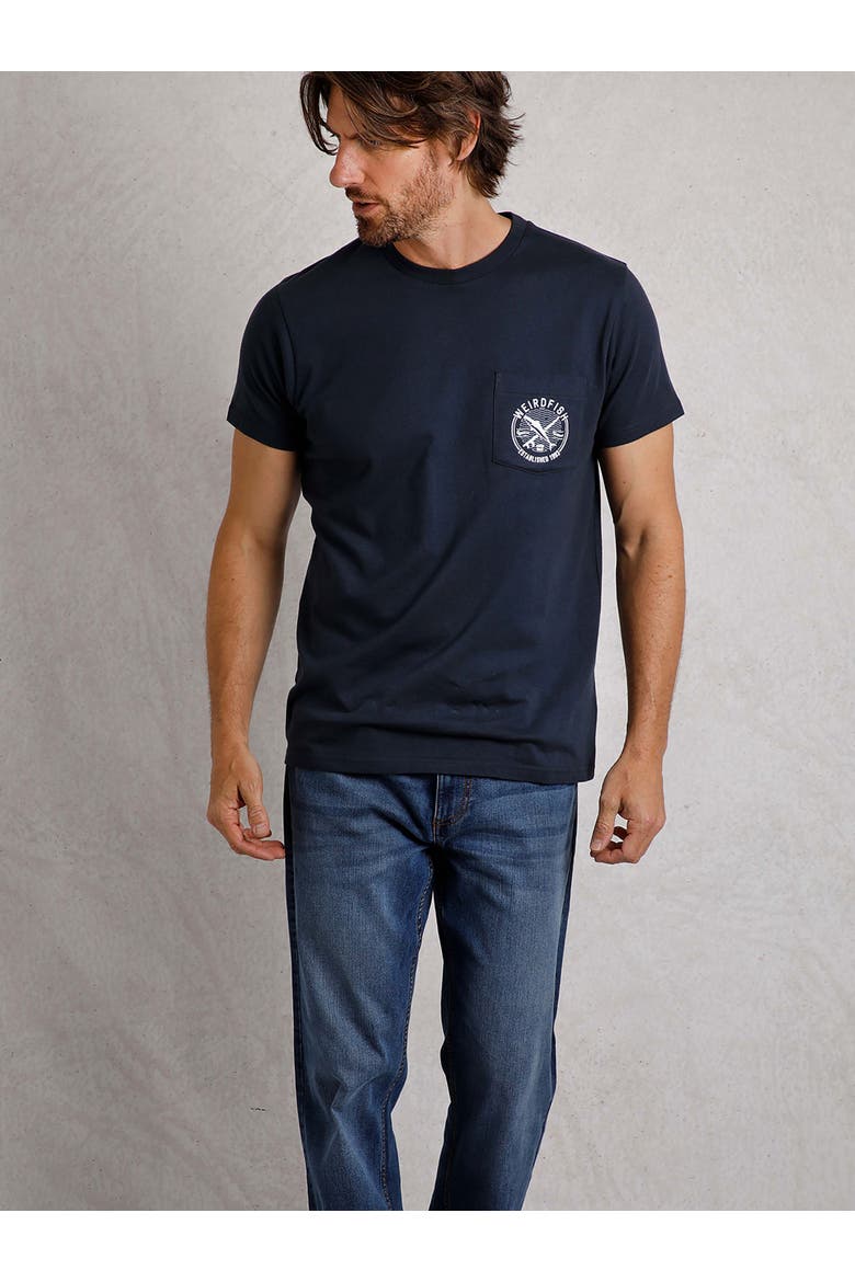 Tidal Branded Pocket T-Shirt, Main, color, Navy