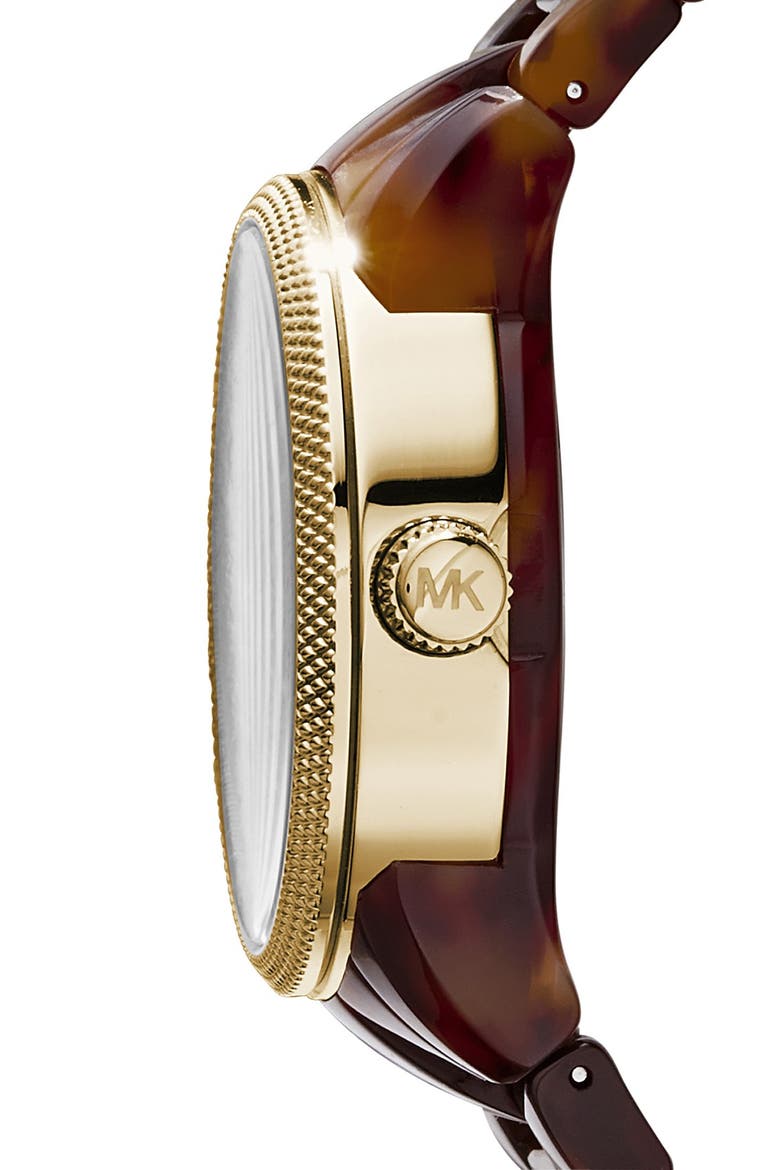 Michael Kors 'Jet Set' Bracelet Watch, 38mm, Alternate, color, TORTOISE