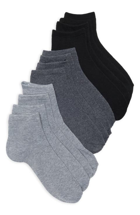 10-Pack Cushioned Quarter Socks