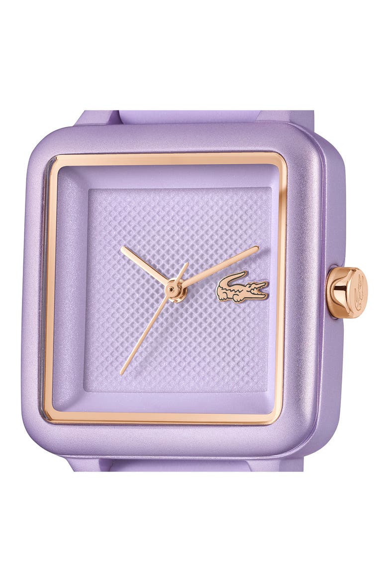 Flow Silicone Strap Watch, 26mm, Alternate, color, PURPLE