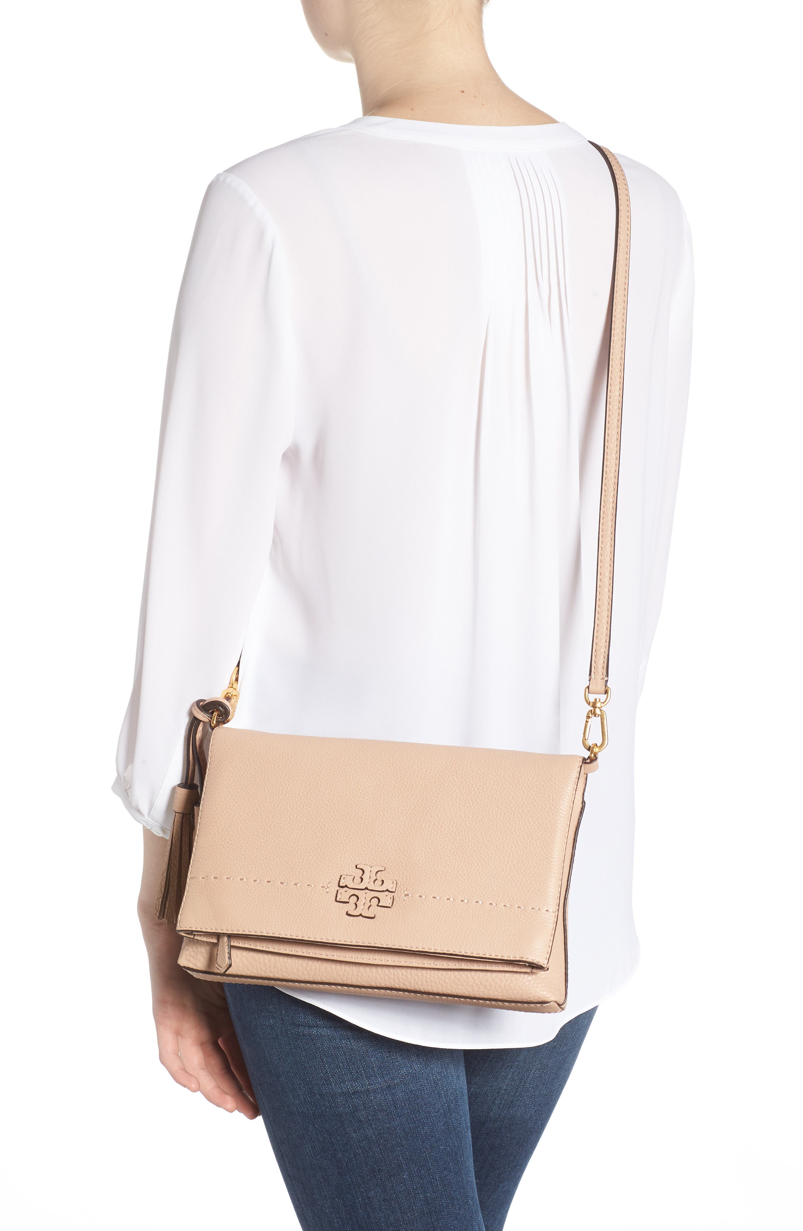 McGraw Leather Crossbody Bag, Alternate, color, DEVON SAND