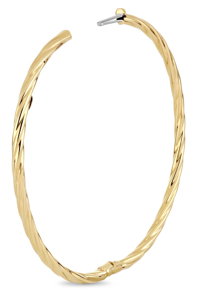 14K Gold Twisted Texture Bangle Bracelet, Alternate, color, 14K YELLOW GOLD