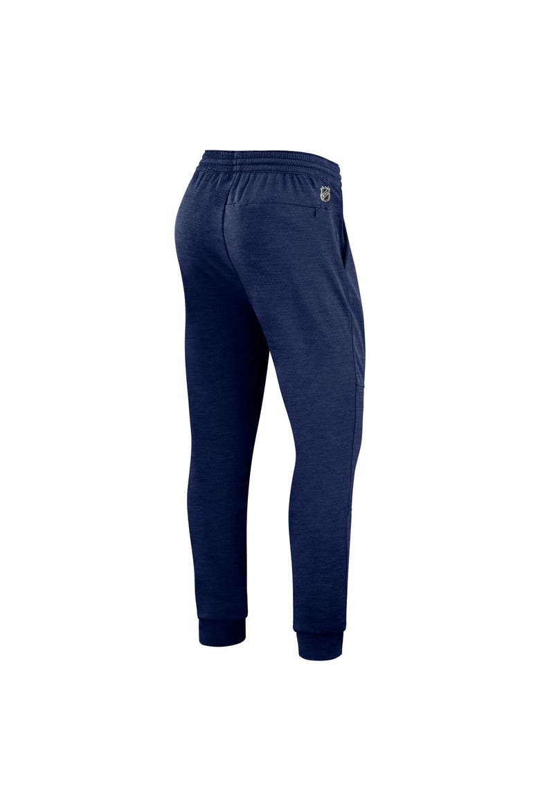 Men's Fanatics Branded Heather Navy Washington Capitals Authentic Pro Road Jogger Sweatpants, Alternate, color, Heather Navy