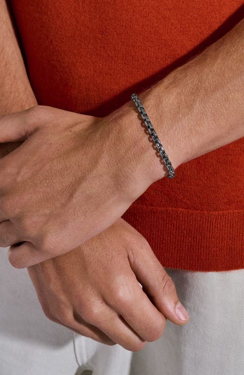 John Hardy Box Chain Bracelet, 4.8mm In Dark Silver