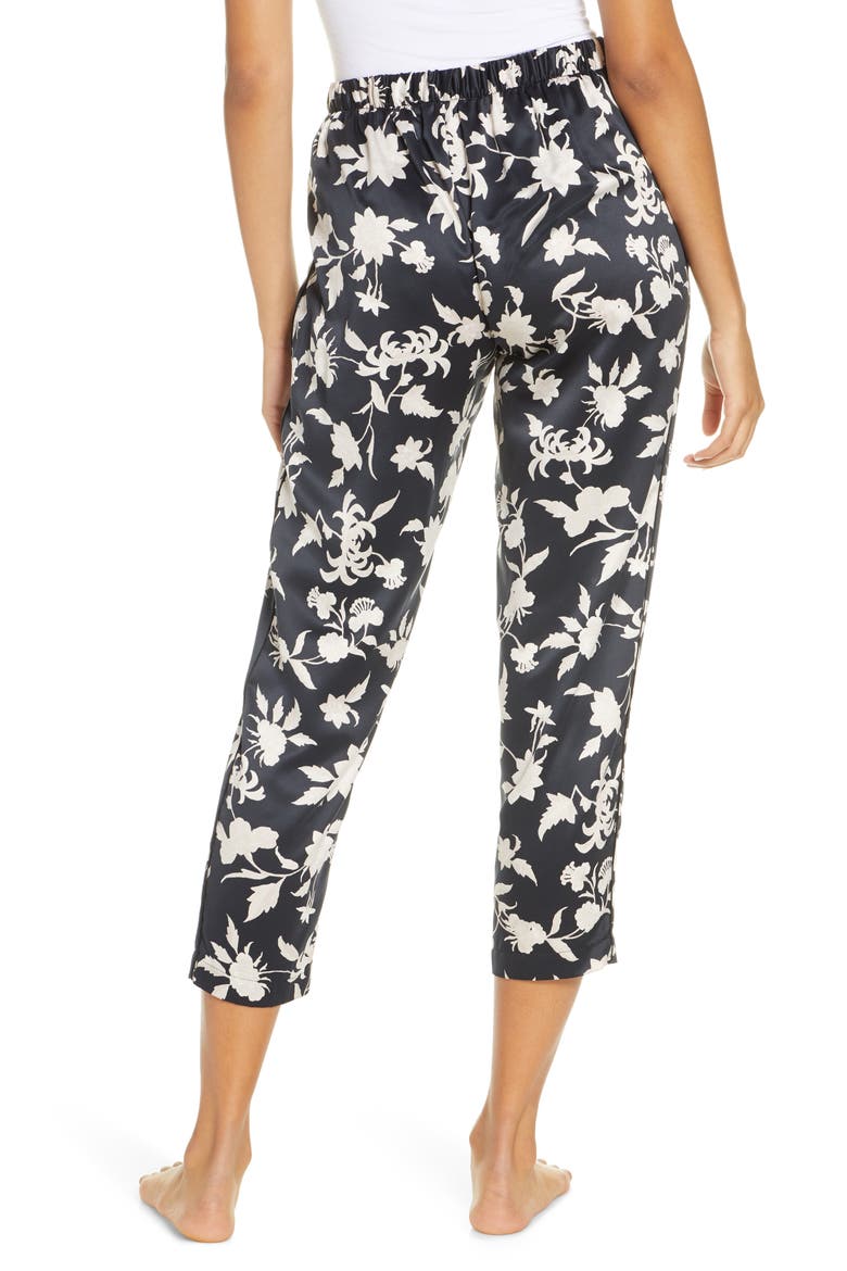 Fiesta Crop Pajama Pants, Alternate, color, BKC BLACK/ COCOON