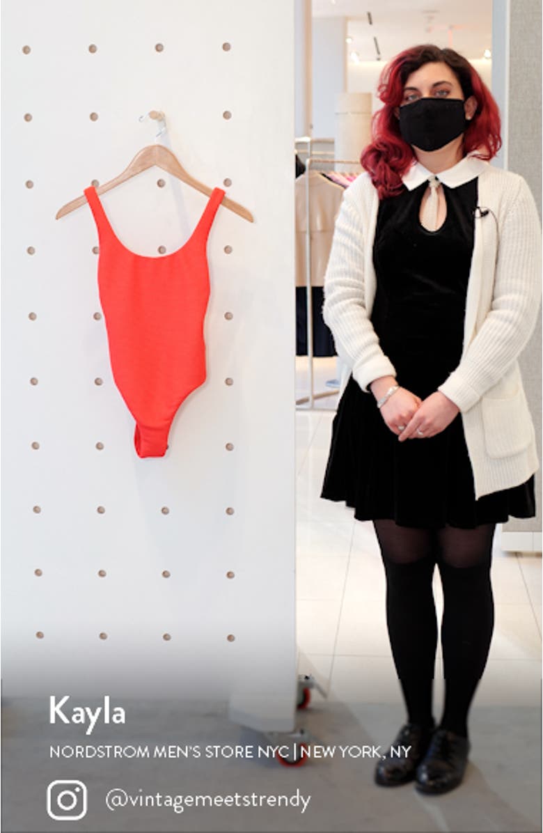 Essentials Retro Tank One-Piece Swimsuit, sales video thumbnail