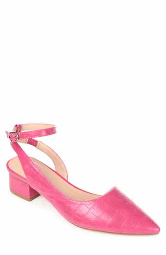 JOURNEE COLLECTION Keefa Croc Embossed Pointed Toe Pump