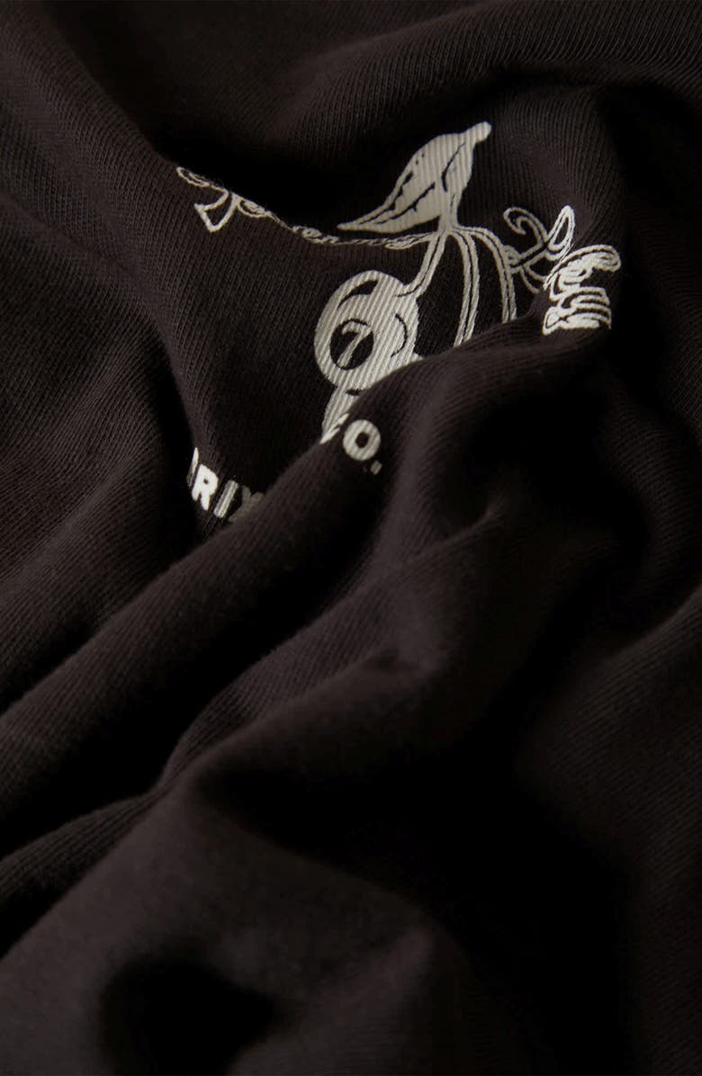 Brixton Feeling Lucky Oversize Cotton Graphic T-Shirt, Alternate, color, Black