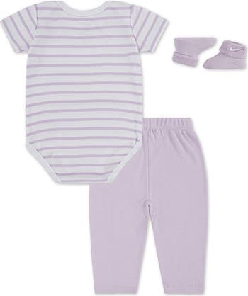 Logo Graphic Tee, Hat & Footed Pants Set