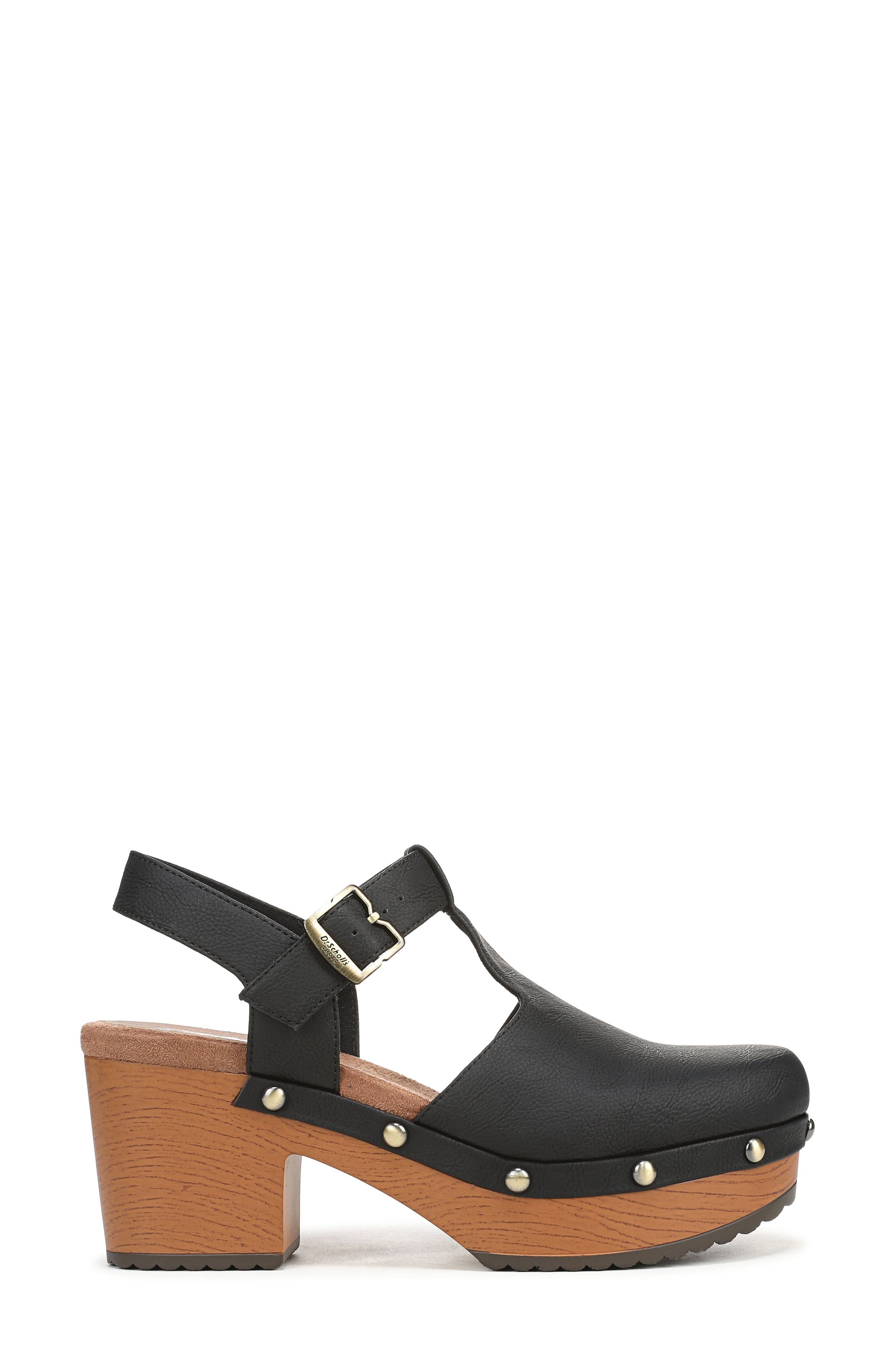 Classic Day Slingback Platform Clog, Alternate, color, BLACK