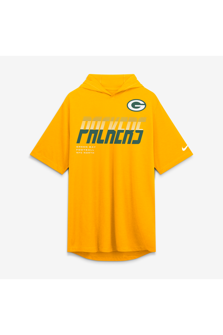 Men's Nike Gold Green Bay Packers Tri-Blend Hooded T-Shirt, Alternate, color, Gold