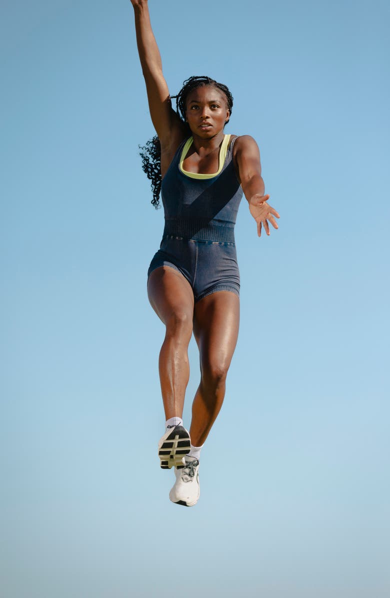 Free People FP Movement Good Karma Runsie, Alternate, color, Black