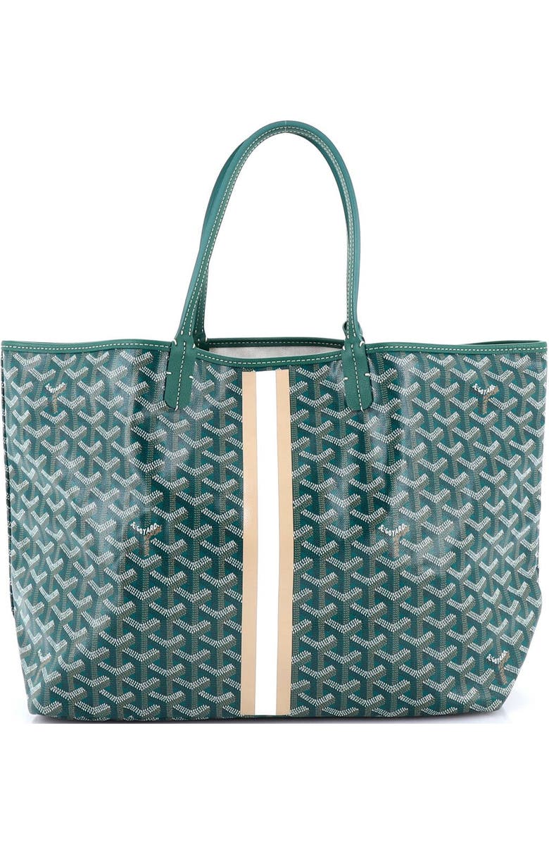 Pre-Owned Goyard Saint Louis Tote Printed Coated Canvas PM, Alternate, color, Green