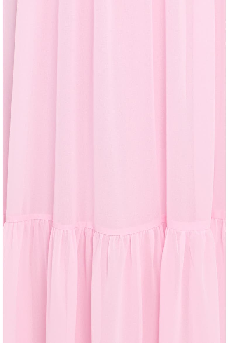 Celestria Strapless Chiffon Cocktail Dress, Alternate, color, PINK