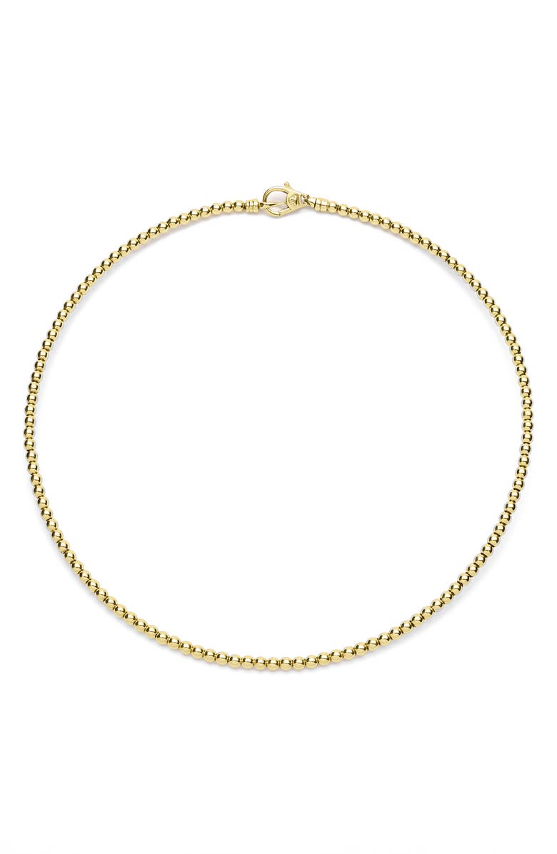 LAGOS Caviar Gold 18K Collar Necklace, Main, color, Gold