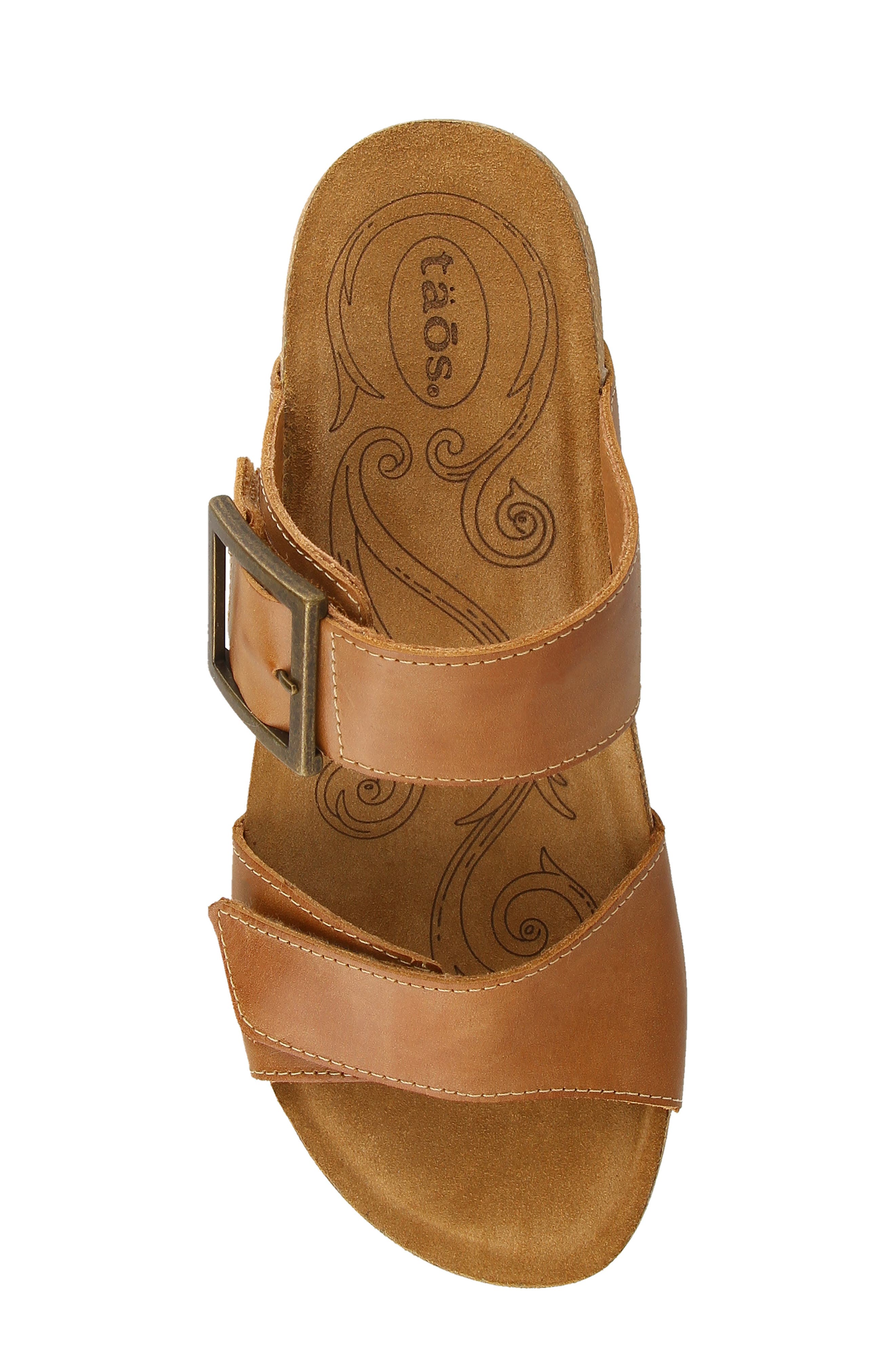My Dear Slide Sandal, Alternate, color, HAZELNUT LEATHER
