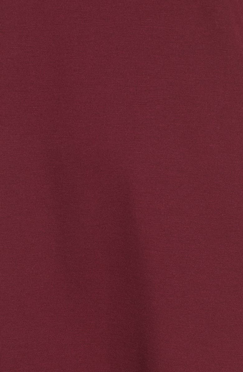 Leith Ruffle Midi Dress, Alternate, color, Burgundy Plum