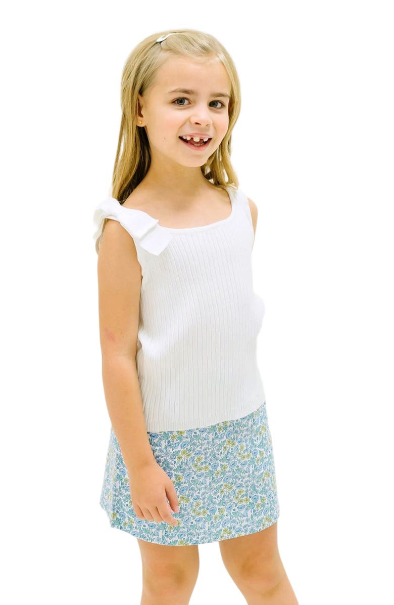 Hope & Henry Girls' Bow Sweater Tank, Kids, Main, color, White