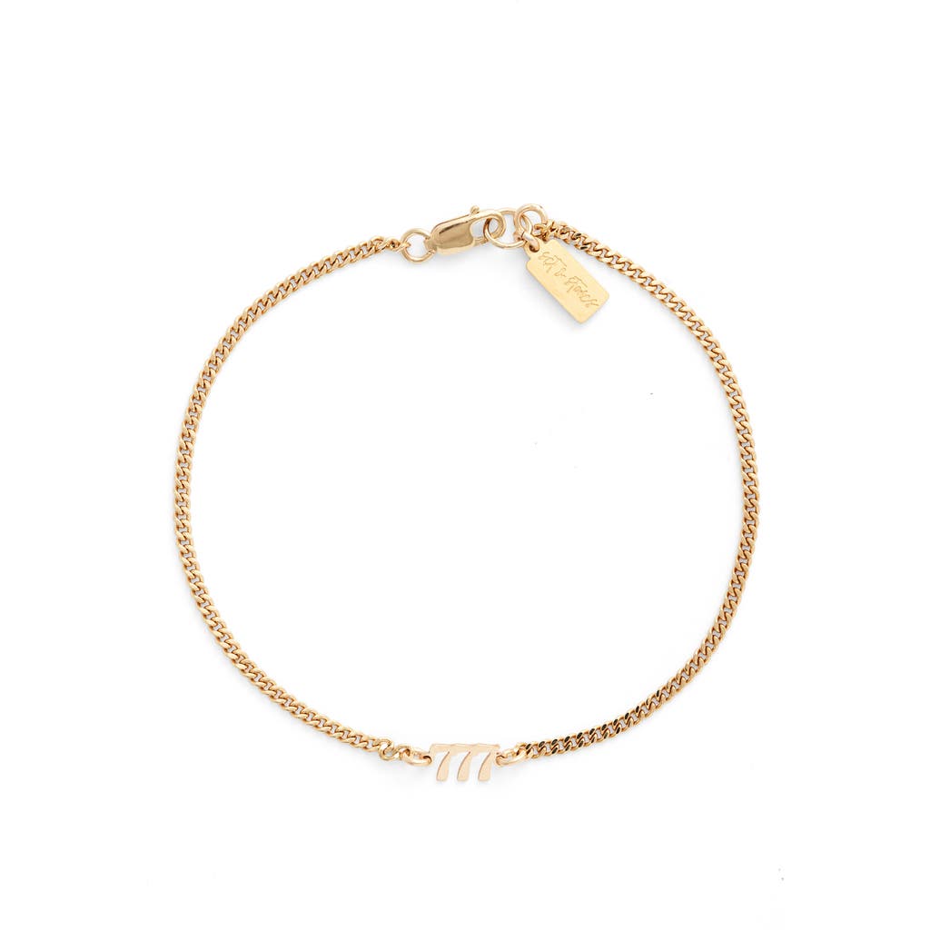 Set & Stones Angel Numbers Bracelet In Gold