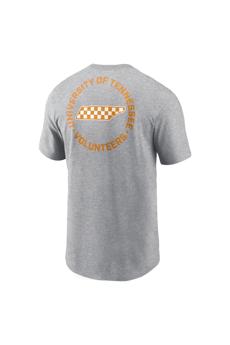 Men's Nike Heather Gray Tennessee Volunteers Campus 2-Hit T-Shirt, Alternate, color, Heather Gray