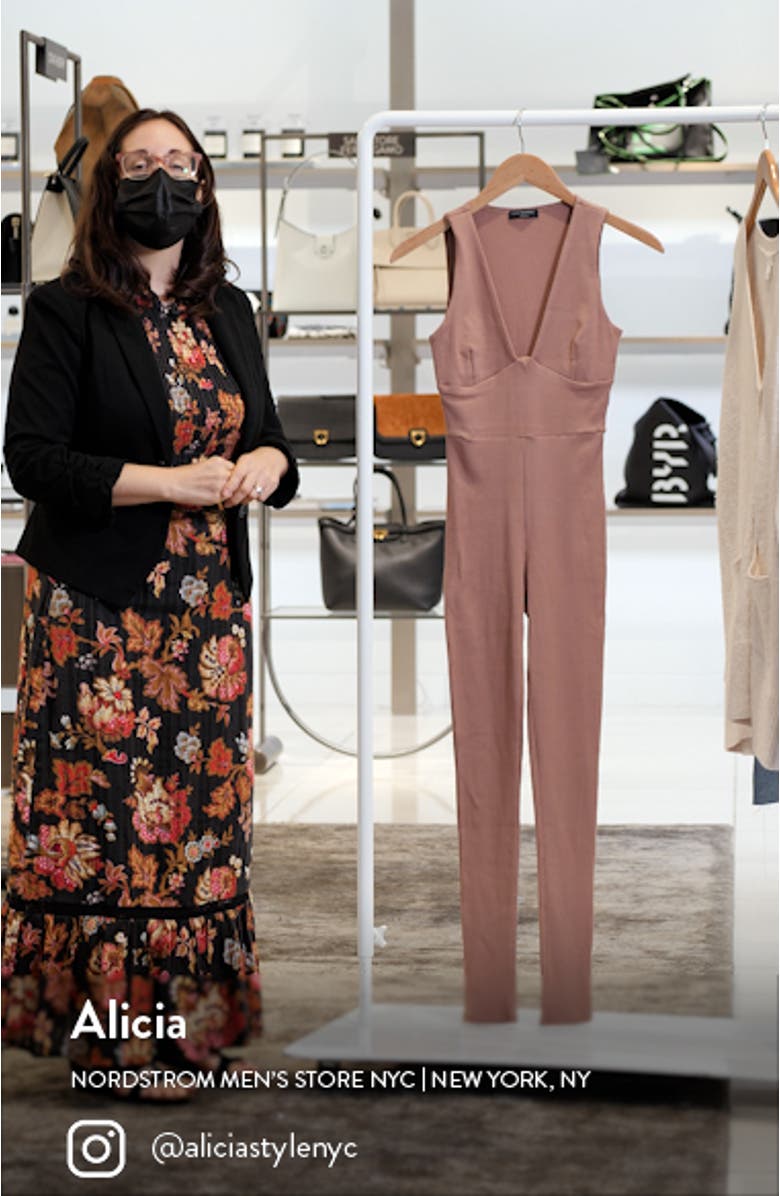 Snatch Bustier Rib Jumpsuit, sales video thumbnail