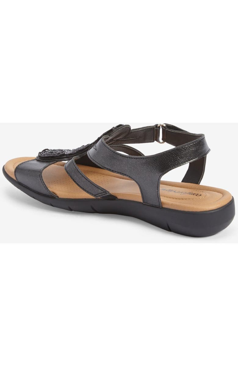 Comfortview The Maylee Sandal, Alternate, color, Black Metallic