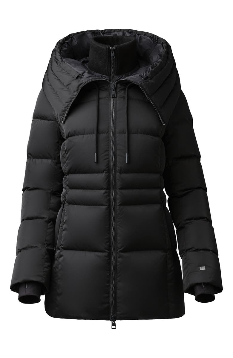 Soia & Kyo June Water Repellent 700 Fill Power Down Quilted Jacket with Bib Inset, Main, color, 