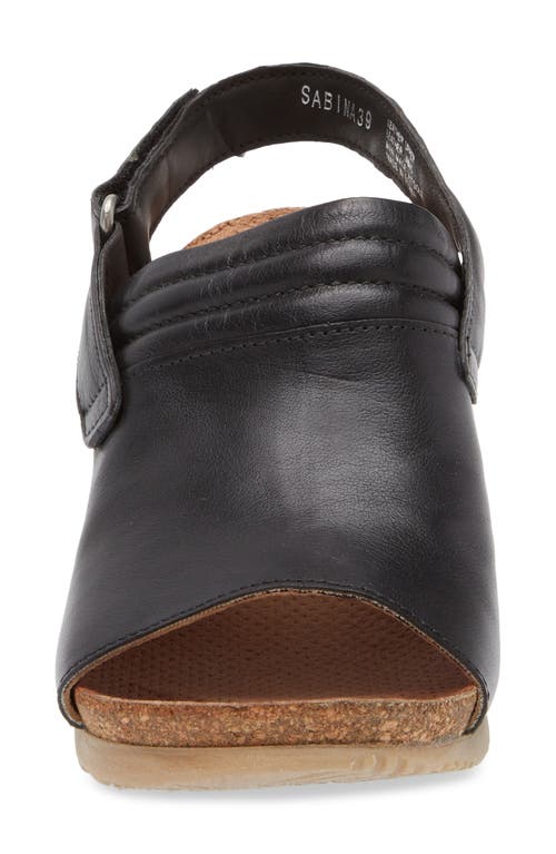 Miz Mooz Sabina Wedge Sandal In Black