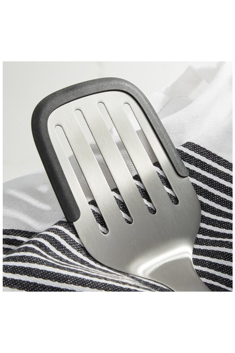 2-Piece Turner Spatula & Serving Spoon Set, Alternate, color, SILVER