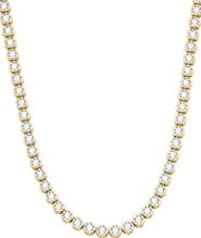ARGENTO VIVO Round Cubic Zirconia Bezel Tennis Necklace