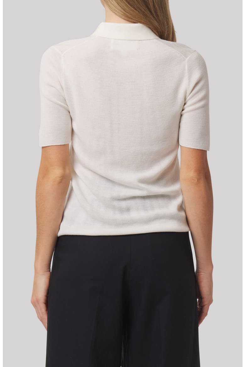 Danielle Wool Polo, Alternate, color, ANTIQUE WHITE